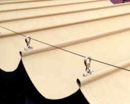 Sunbrella Slide-On-Wire Awning
