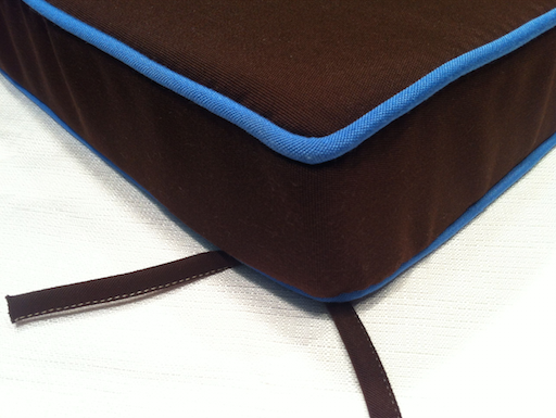 Sunbrella Outddor Cushions made using uSA made Sunbrella Outdoor Solid canvas fabric